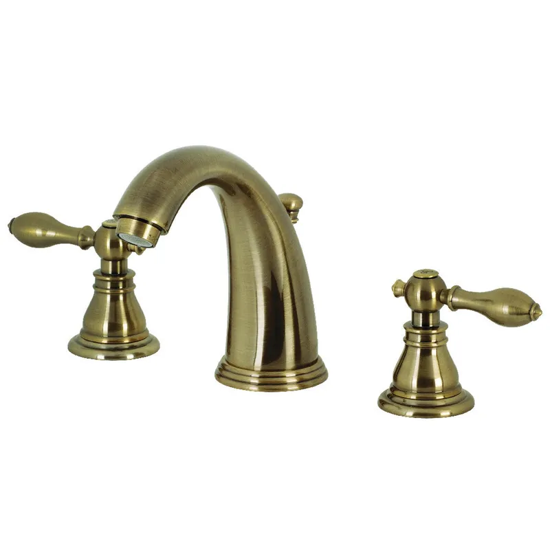 Wholesale Kingston Brass KB983ACLAB American Classic Widespread Bathroom Faucet with Retail Pop-Up, Antique Brass