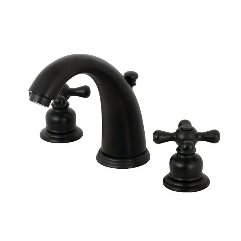 Must Have Kingston Brass KB980AX Victorian 2-Handle 8 in. Widespread Bathroom Faucet, Matte Black
