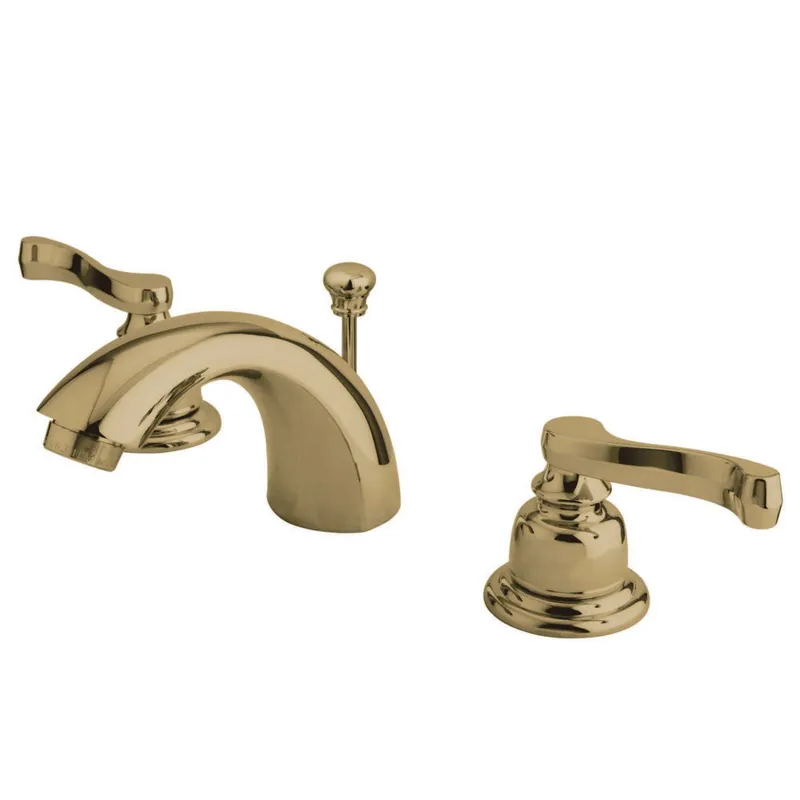 Budget Kingston Brass KB8952FL Mini-Widespread Bathroom Faucet, Polished Brass