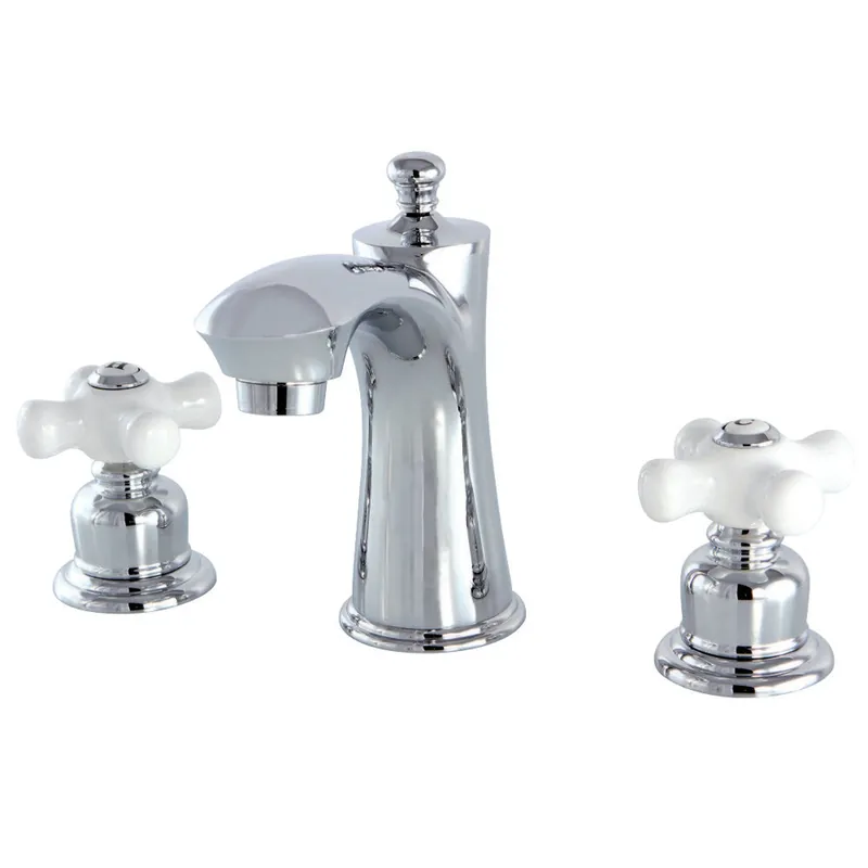 Special Offer Kingston Brass KB7961PX 8 in. Widespread Bathroom Faucet, Polished Chrome