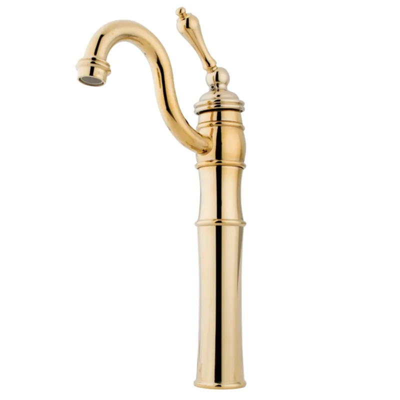 Fan Favorite Kingston Brass KB3422AL Vessel Sink Faucet, Polished Brass