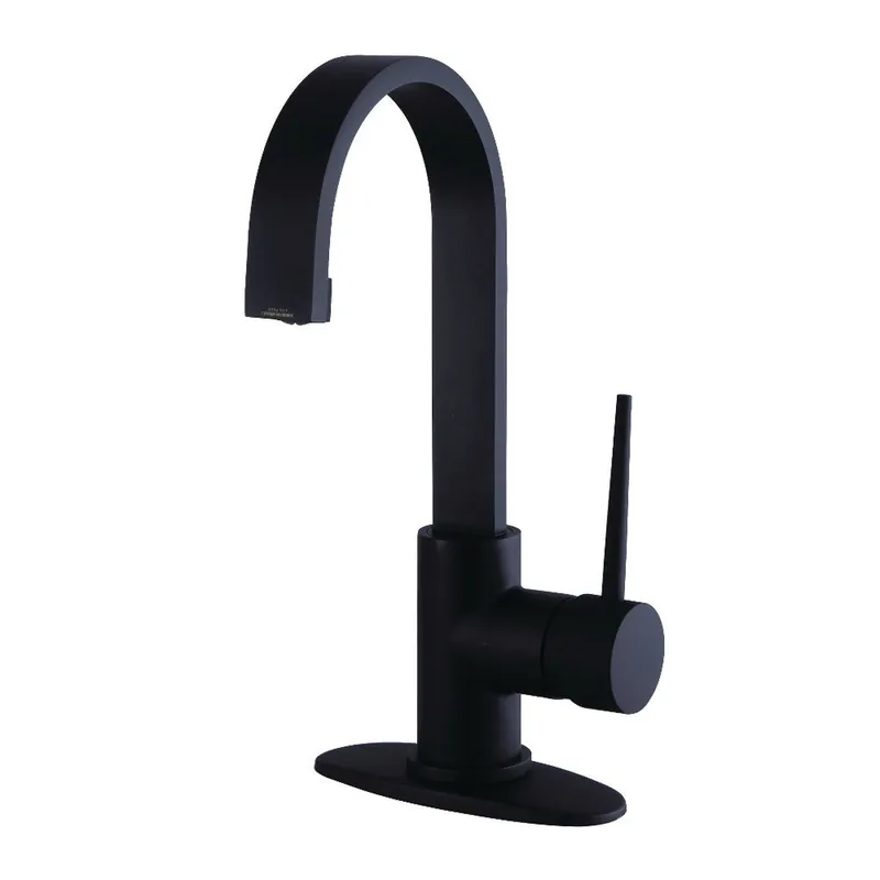Best Choice Fauceture LS8210NYL New York Single-Handle Bathroom Faucet Drain, Matte Black
