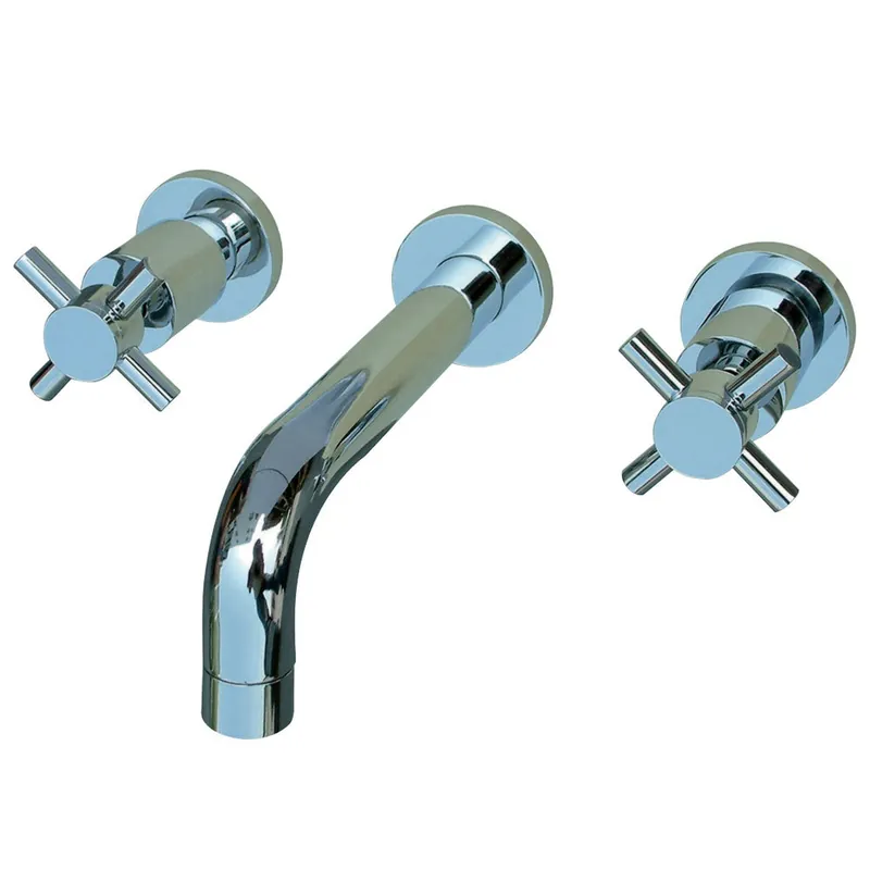 Kingston Brass KS8121DX Concord 2-Handle Wall Mount Bathroom Faucet, Polished Chrome Best Seller