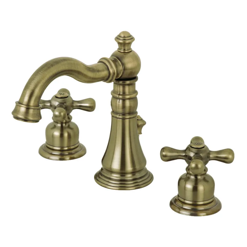 Fauceture FSC19733AX American Classic Widespread Bathroom Faucet, Antique Brass Handmade