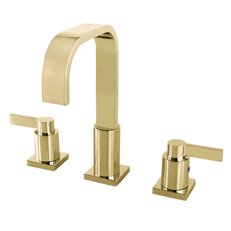Fan Favorite Fauceture FSC8962NDL NuvoFusion Widespread Bathroom Faucet, Polished Brass
