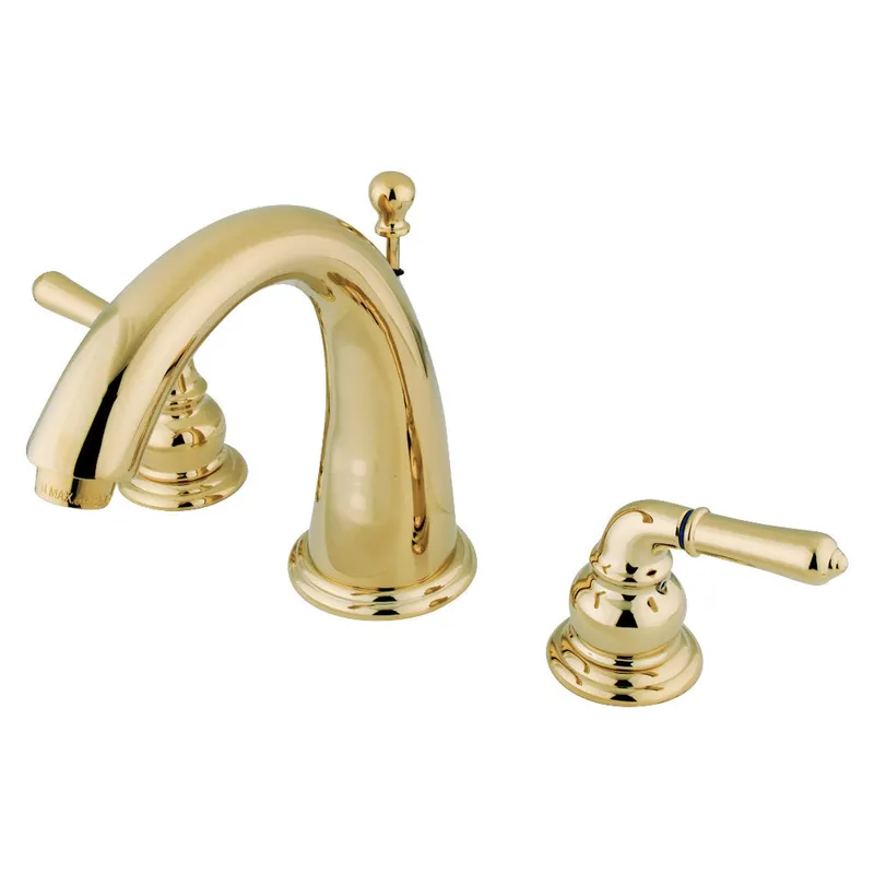 Kingston Brass KS2962 8 in. Widespread Bathroom Faucet, Polished Brass Direct From Factory