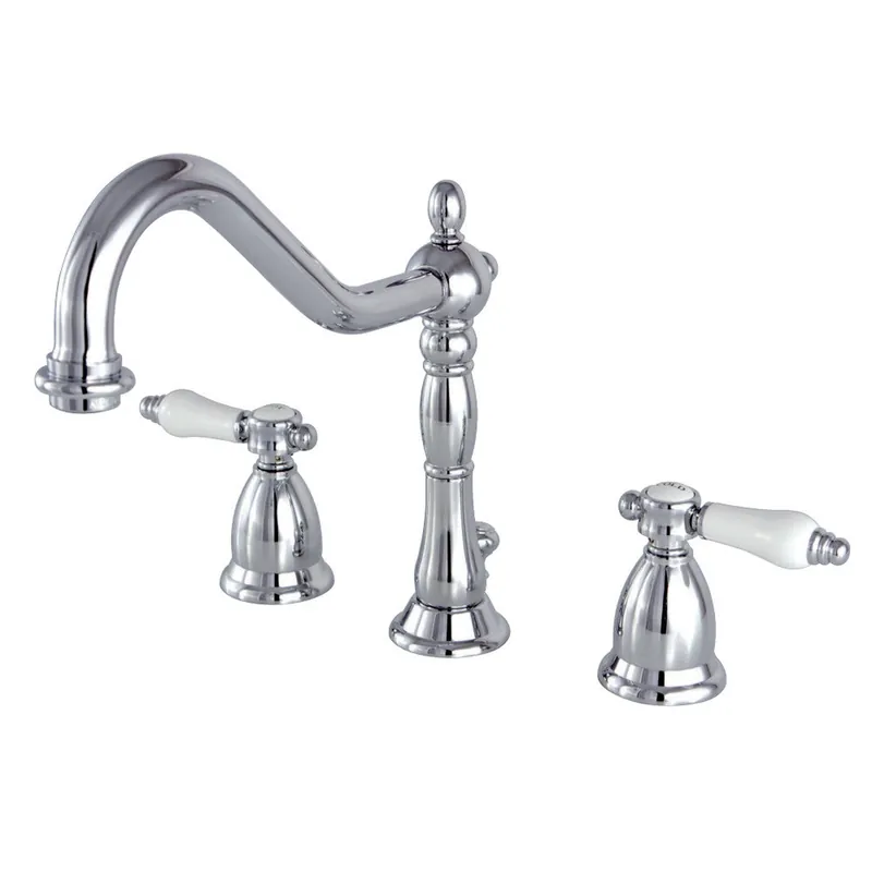 Kingston Brass KS1991BPL 8 in. Widespread Bathroom Faucet, Polished Chrome Popular