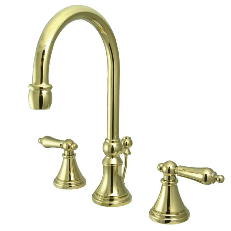 Best Price Kingston Brass KS2982AL Governor Widespread Bathroom Faucet, Polished Brass