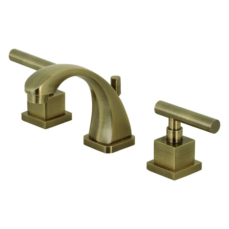 Kingston Brass KS4943CQL Claremont 8 in. Widespread Bathroom Faucet, Antique Brass Final Sale