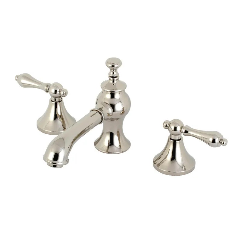 Markdown Kingston Brass KC7066AL Vintage 8 in. Widespread Bathroom Faucet, Polished Nickel