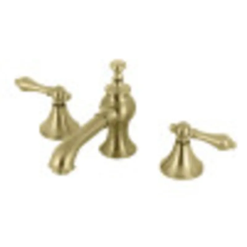 Clearance Kingston Brass KC7067AL Vintage 8 in. Widespread Bathroom Faucet, Brushed Brass