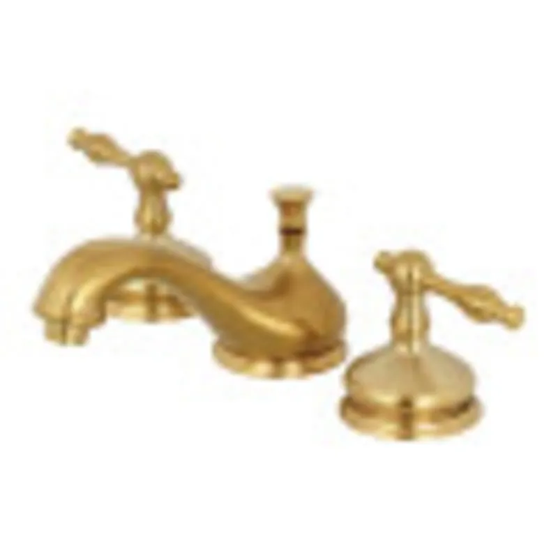Premium Kingston Brass KS1167NL 8 in. Widespread Bathroom Faucet, Brushed Brass