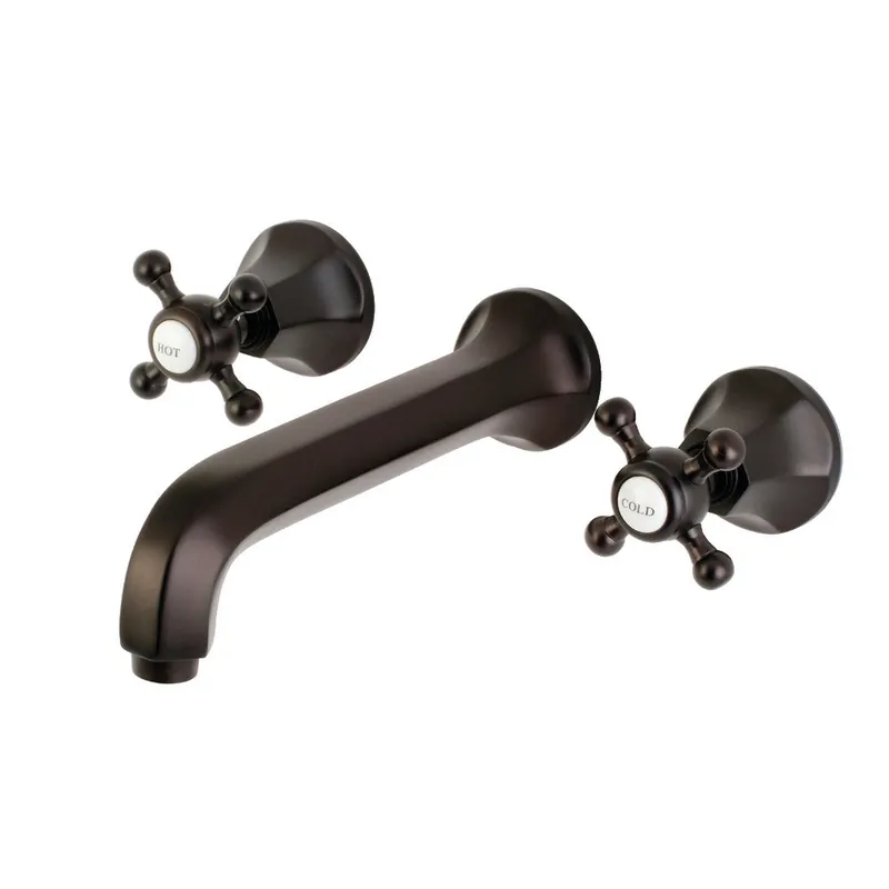 Best Price Kingston Brass KS4125BX Wall Mount Bathroom Faucet, Oil Rubbed Bronze