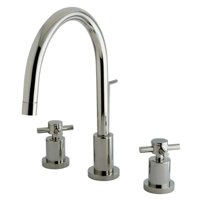 Kingston Brass KS8926DX 8 in. Widespread Bathroom Faucet, Polished Nickel Special Offer
