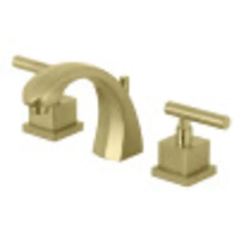 While Supplies Last Kingston Brass KS4987CQL Claremont 8 in. Widespread Bathroom Faucet, Brushed Brass
