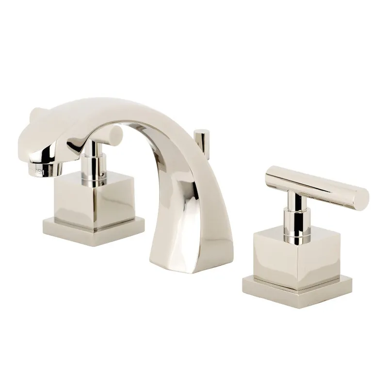 Special Offer Kingston Brass KS4986CQL Claremont 8" Widespread Bathroom Faucet, Polished Nickel