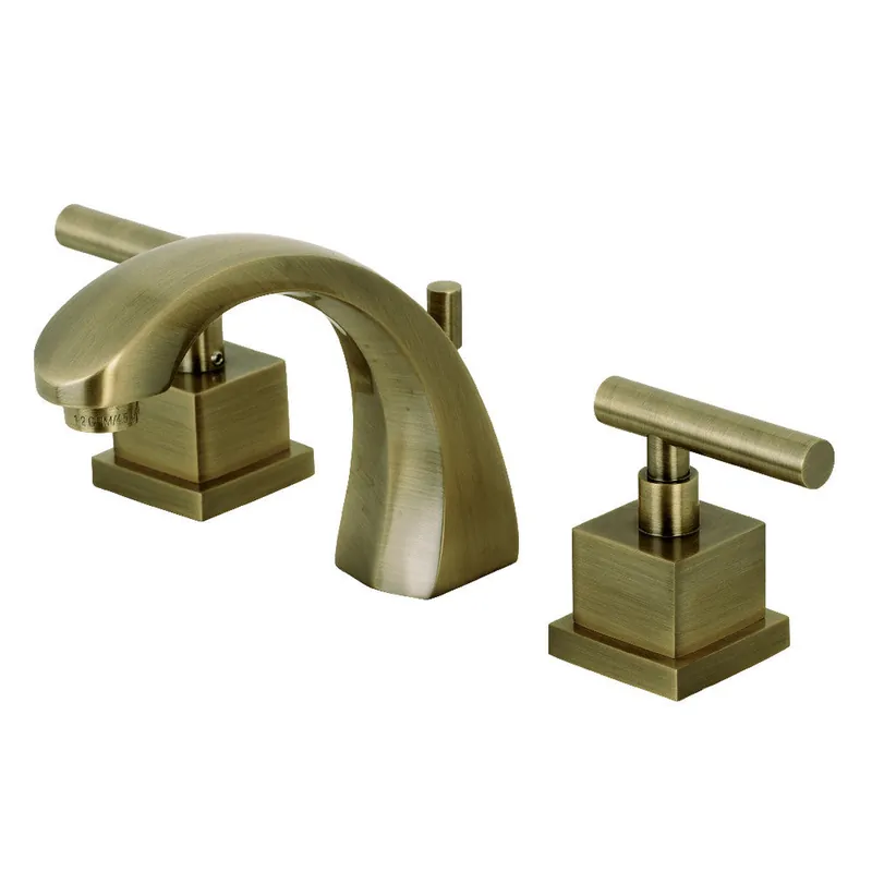 Kingston Brass KS4983CQL Claremont 8" Widespread Bathroom Faucet, Antique Brass Hot Deal