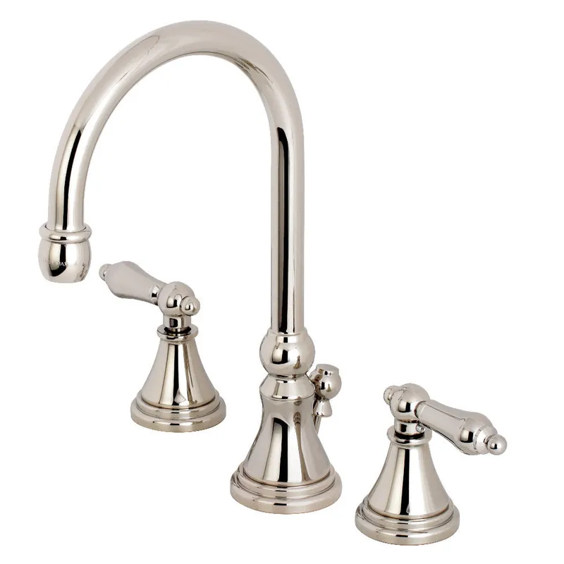 Kingston Brass KS2986AL Governor Widespread Bathroom Faucet, Polished Nickel Low Price