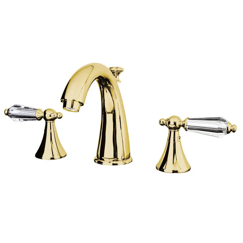 Aqua Eden KS2972WLL 8 in. Widespread Bathroom Faucet, Polished Brass Price Cut