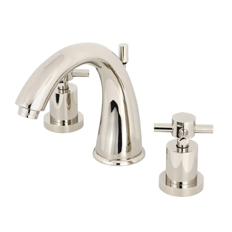 Kingston Brass KS2966DX 8 in. Widespread Bathroom Faucet, Polished Nickel Free Shipping