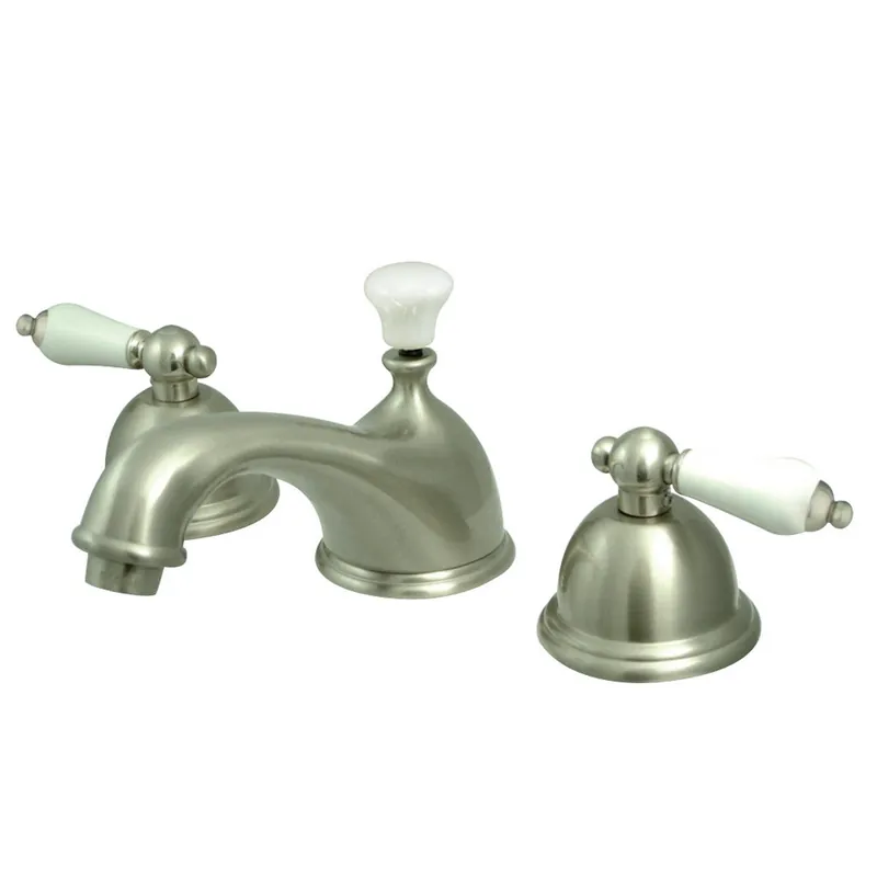 Kingston Brass KS3968PL 8 in. Widespread Bathroom Faucet, Brushed Nickel Hot Deal