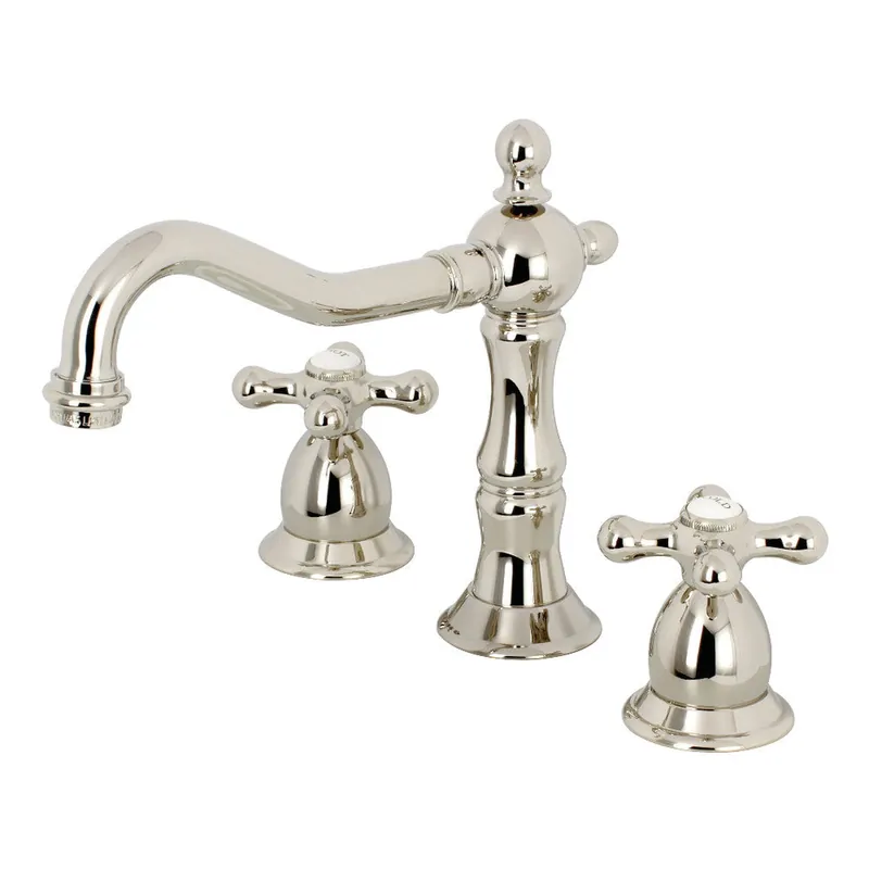 Kingston Brass KS1976AX 8 in. Widespread Bathroom Faucet, Polished Nickel Best Choice