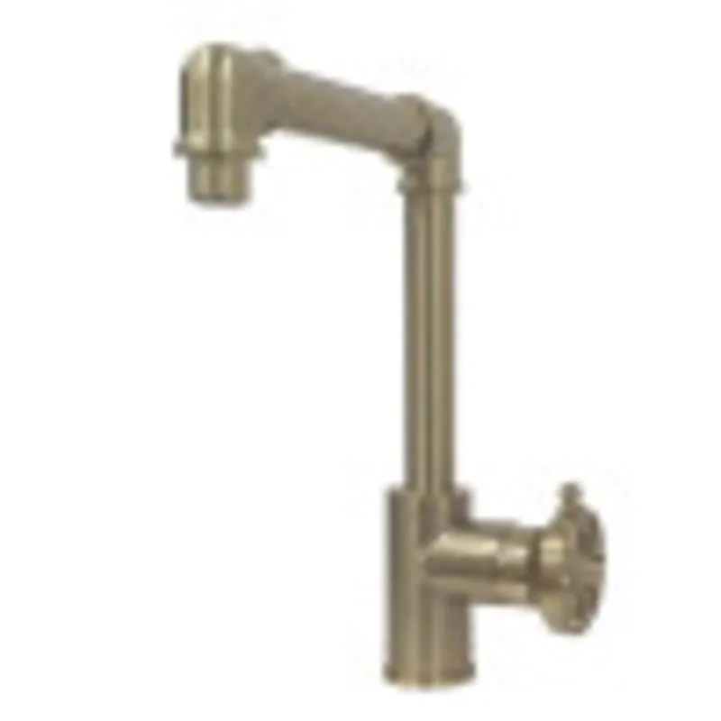Kingston Brass KS144RXBB Belknap Single-Handle Bathroom Faucet with Push Pop-Up, Brushed Brass Limited Edition