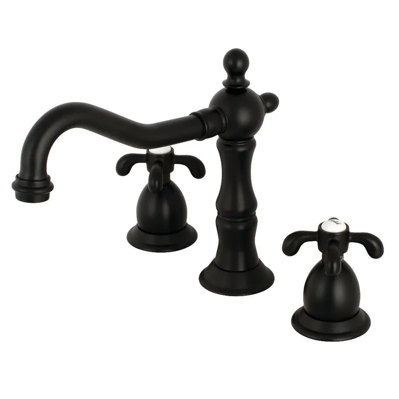 Kingston Brass KS1970TX 8 in. Widespread Bathroom Faucet, Matte Black Deal