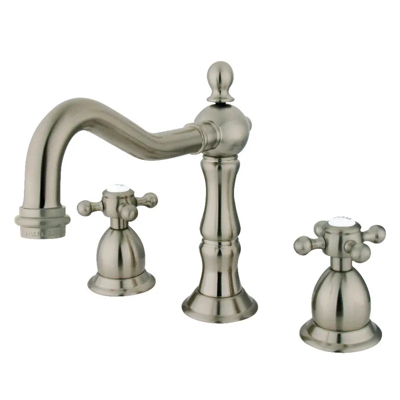 Kingston Brass KS1978BX 8 in. Widespread Bathroom Faucet, Brushed Nickel Big Sale