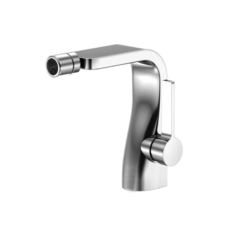 Price Drop Flusso Faucets Serie 260 6" Single-Hole Chrome Solid Brass Bidet Faucet With Drain
