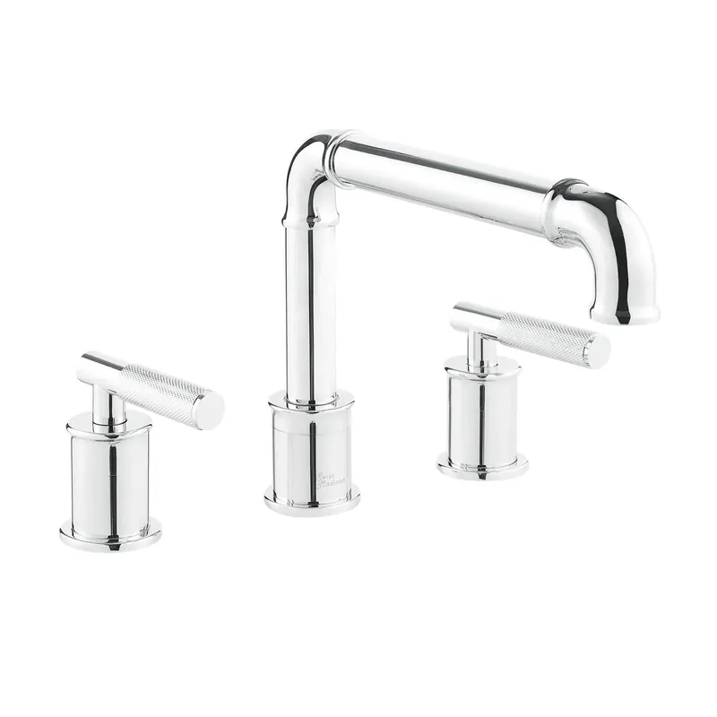 Seasonal Sale Swiss Madison Avallon 8" Widespread Chrome With Grip Handle and 1.2 GPM Flow Rate