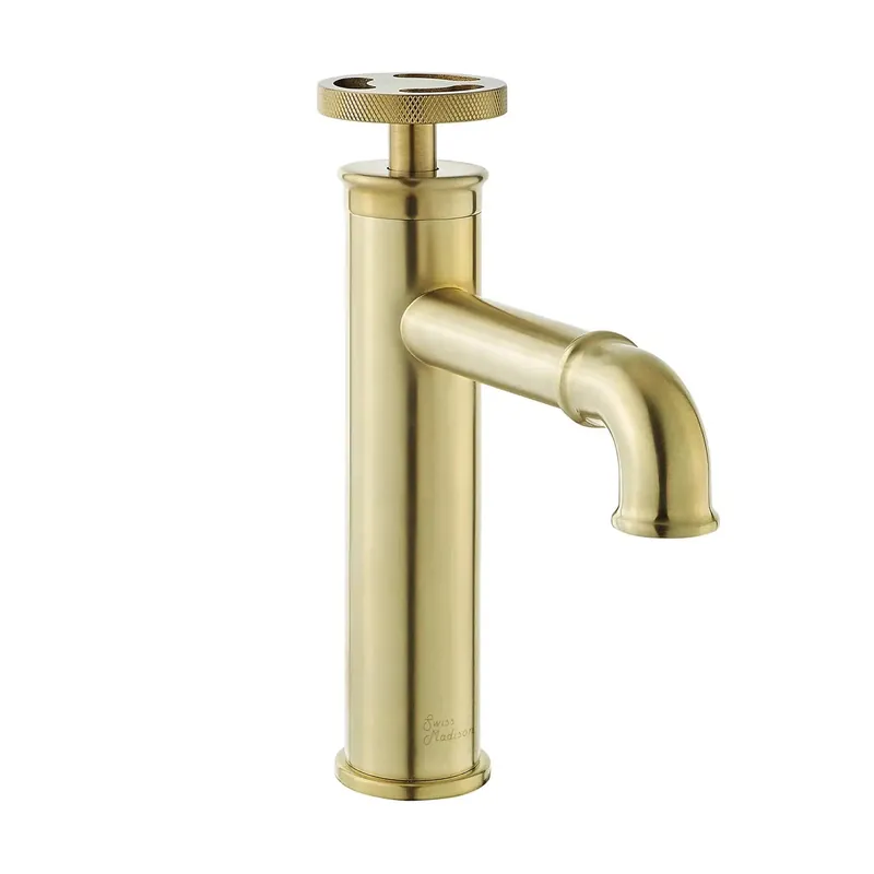 Swiss Madison Avallon 7" Single-Handle Brushed Gold Bathroom Faucet With 1.2 GPM Flow Rate Direct From Factory