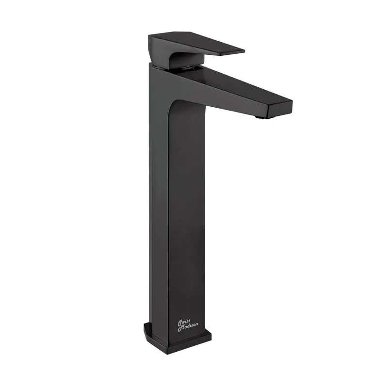 While Supplies Last Swiss Madison Voltaire 11" Matte Black Single Hole Bathroom Faucet With Flow Rate of 1.5 GPM