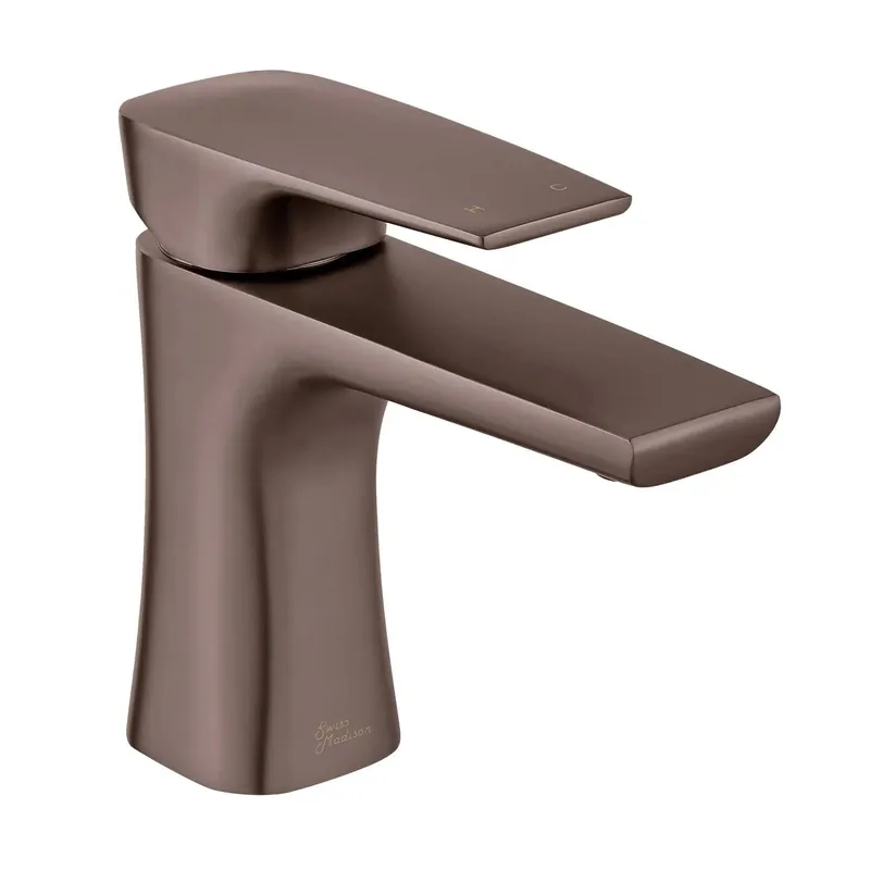 Low Price Swiss Madison Monaco 6" Oil Rubbed Bronze Single Hole Bathroom Faucet With Flow Rate of 1.2 GPM