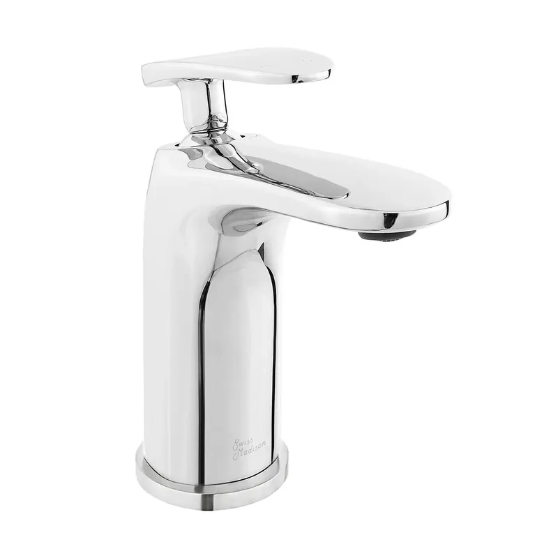 Crafted Swiss Madison Sublime 7" Chrome Single Hole Bathroom Faucet With Flow Rate of 1.2 GPM
