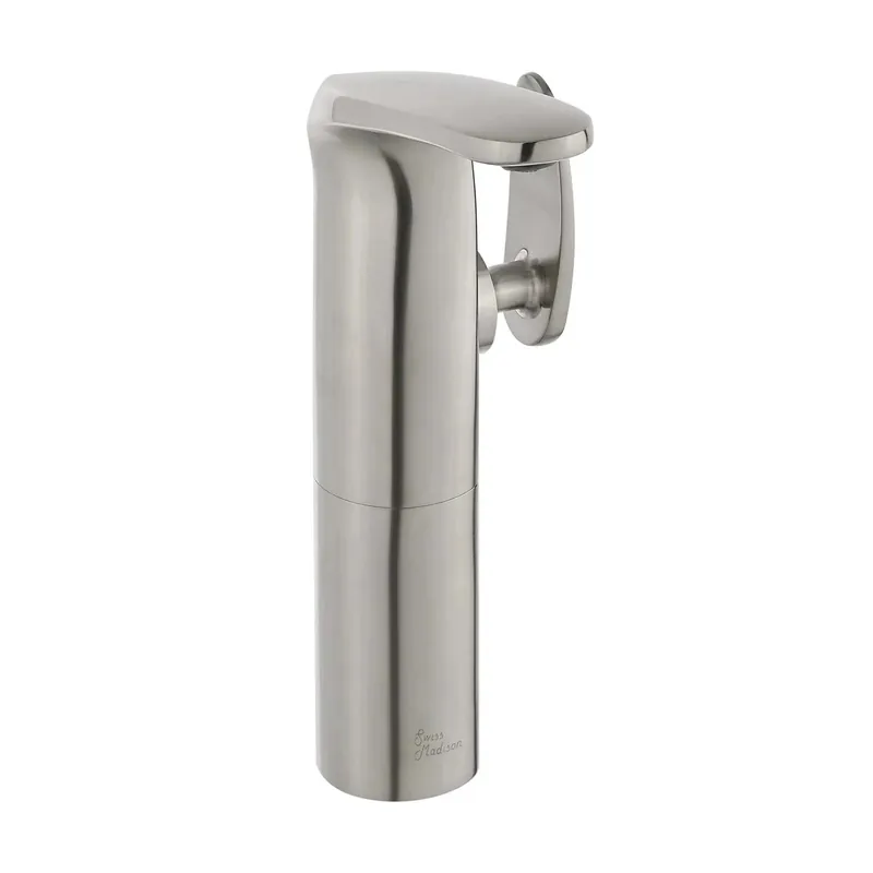 Swiss Madison Château 12" Brushed Nickel Single Hole Bathroom Faucet With Flow Rate of 1.2 GPM Same Day Shipping