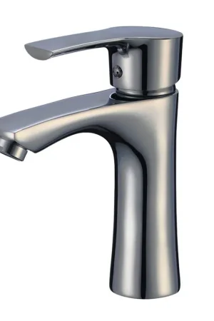 Pelican Int'l Cascade Series PL-8162 Single Hole Bathroom Faucet In Brushed Nickel Finish Flash Sale