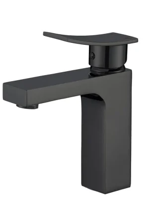 Pelican Int'l Cascade Series PL-8142 Single Hole Bathroom Faucet In Matte Black Finish Save Now