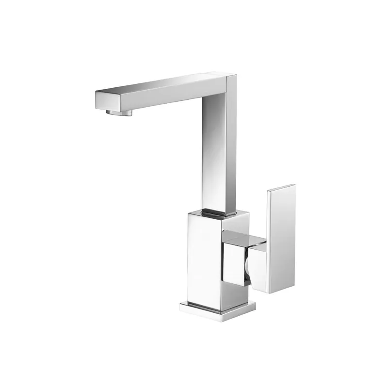 Flusso Faucets Serie 160 9" Single-Hole Brushed Nickel PVD Solid Brass Deck-Mounted Bathroom Bar Sink Faucet With Swivel Spout Holiday Sale