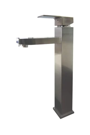 Ratel 12" Single-Hole Brushed Nickel Vessel Bathroom Sink Faucet With 9.3" Spout Height Free Returns