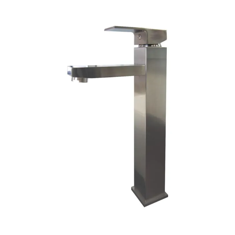 Ratel 12" Single-Hole Brushed Nickel Vessel Bathroom Sink Faucet With 9.3" Spout Height Free Returns