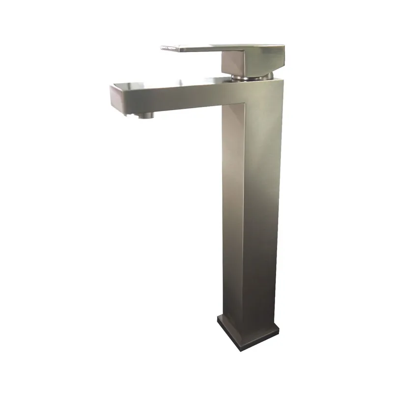 Same Day Shipping Ratel 12" Single-Hole Brushed Nickel Vessel Bathroom Sink Faucet With 10" Spout Height