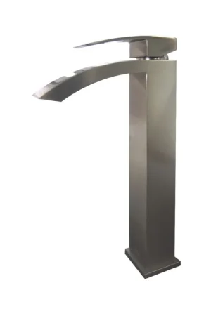 Ratel 12" Single-Hole Brushed Nickel Vessel Bathroom Sink Faucet With Curved Spout Reduced Price
