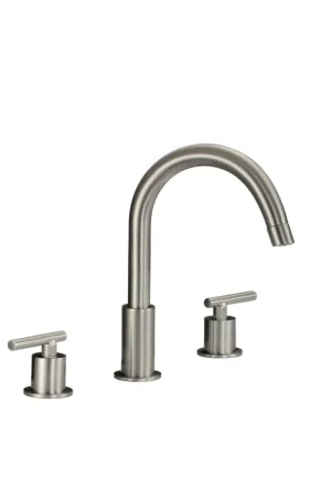 Sale Ratel 8" 3-Hole Brushed Nickel Widespread Bathroom Sink Faucet