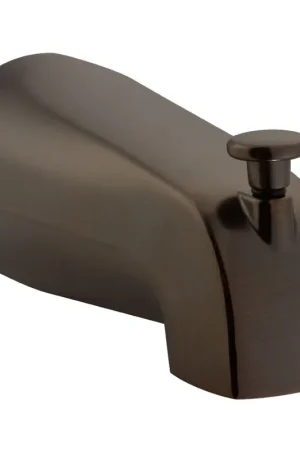 Editor’s Pick PULSE ShowerSpas Brass Material NPT Connection Tub Spout in Oil Rubbed Bronze Finish With Diverter