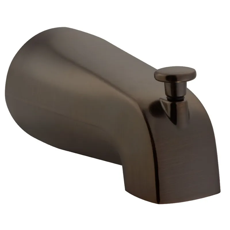 Editor’s Pick PULSE ShowerSpas Brass Material NPT Connection Tub Spout in Oil Rubbed Bronze Finish With Diverter