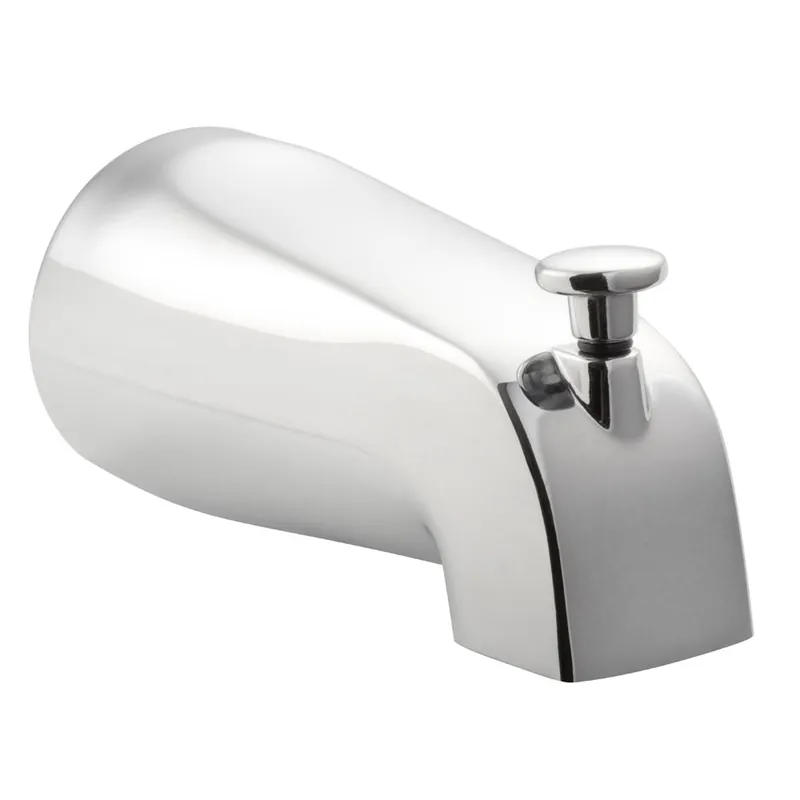 Original PULSE ShowerSpas Brass Material NPT Connection Tub Spout in Chrome Finish With Diverter