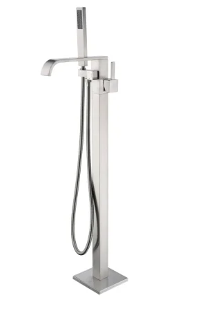 ANZZI Angel Series 2-Handle Brushed Nickel Clawfoot Tub Faucet With Euro-Grip Handheld Sprayer Trending