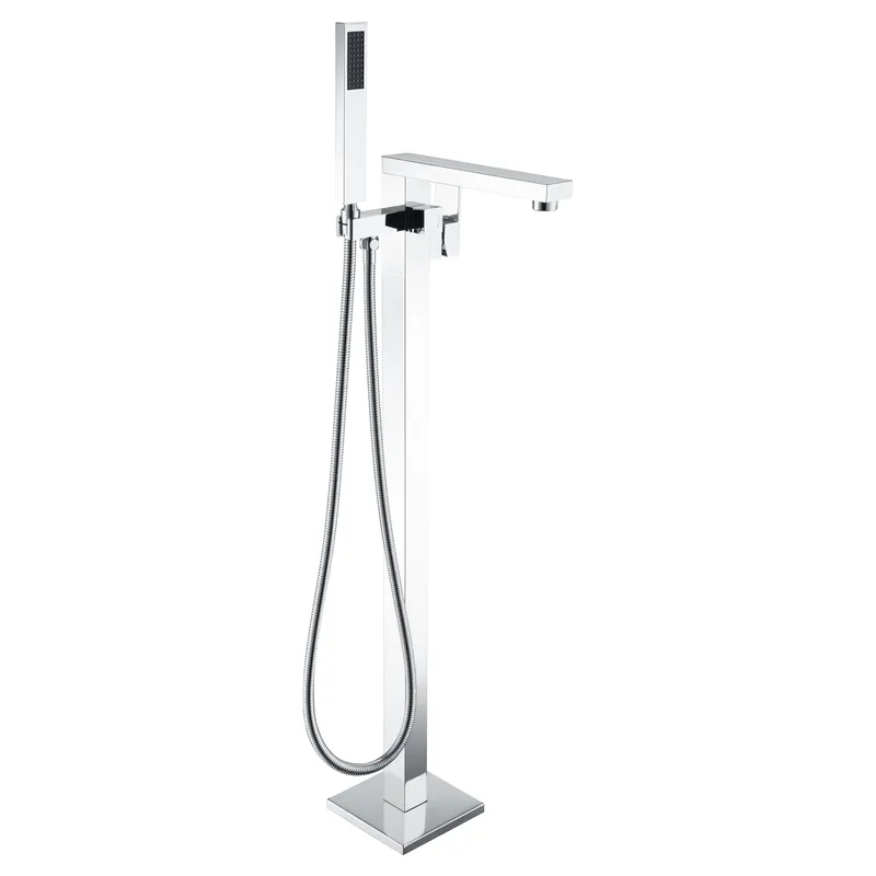 Express Delivery ANZZI Khone Series 2-Handle Polished Chrome Clawfoot Tub Faucet With Euro-Grip Handheld Sprayer