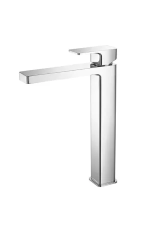 Flash Sale Flusso Faucets Serie 196 12" Single-Hole Polished Nickel PVD Deck-Mounted Vessel Bathroom Sink Faucet
